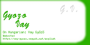 gyozo vay business card